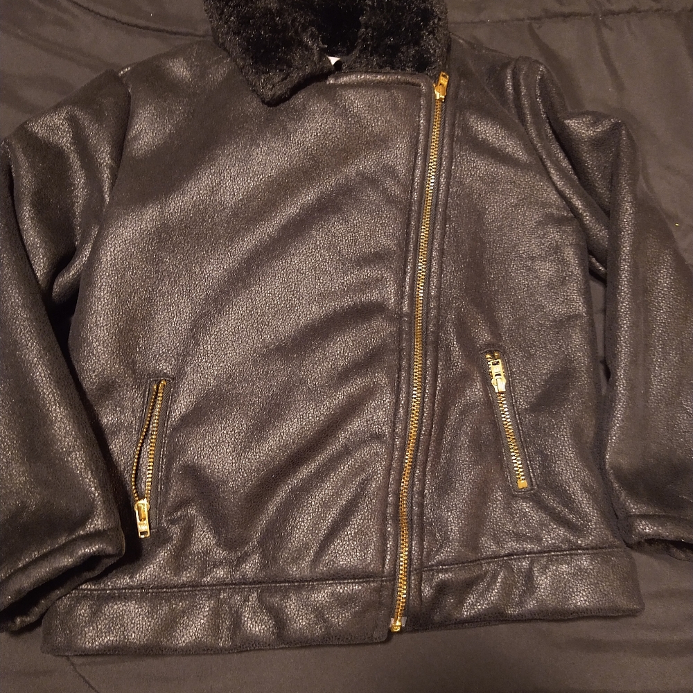 Fur lined coat